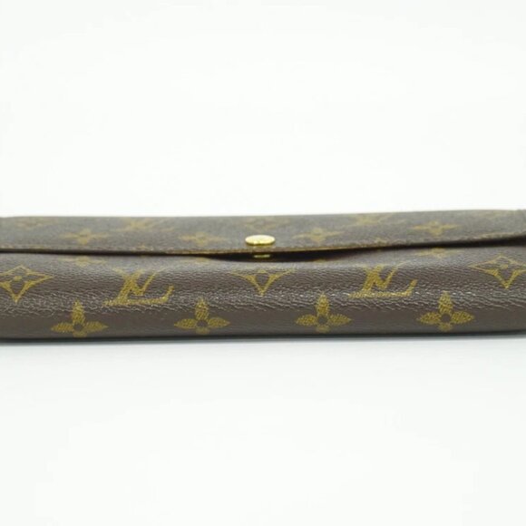Louis Vuitton Portefeuille Sarah M61734 Monogram Canvas Long Wallet Brown - Picture 10 of 10